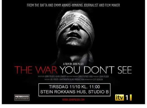 Movie poster of John Pilger's film "The war you don't see