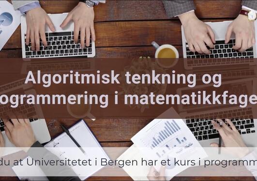 Algoritmisk tenkning i matematikk