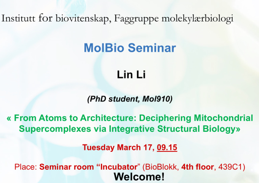 Posteroppslag om seminaret