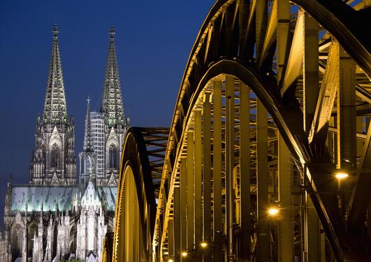 The Cologne Cathedral (Kölner Dom) in Cologne, North Rhine Westphalia, Germany, used to illustrate article about regional power in the EU.
