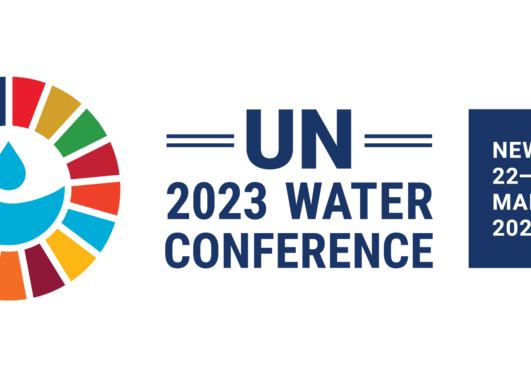 Logo for the UN 2023 Water Conference