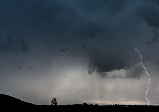 Lightning storm