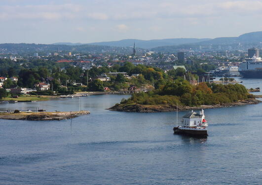 Approaching Oslofjord.