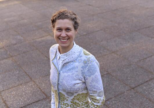 Portrait of biologist Dorothy Jane Dankel from the University of Bergen, portrait from April 2019.