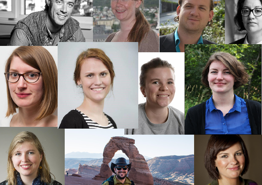 Samling av profilbilder av aktive ph.d.-kandidater