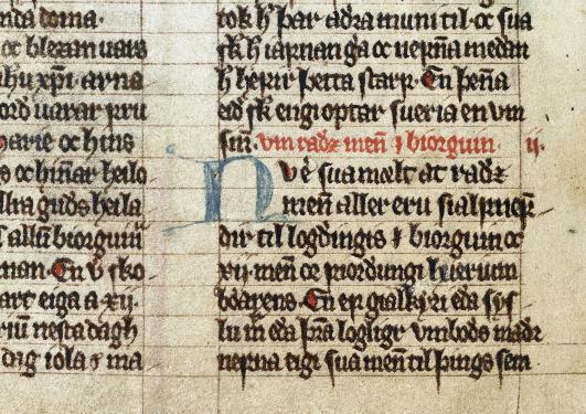 Begynnelsen på eit underkapittel av Bylova i Bergen