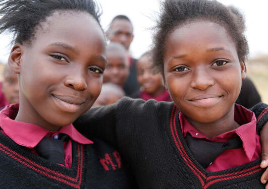 School girls in Zambia