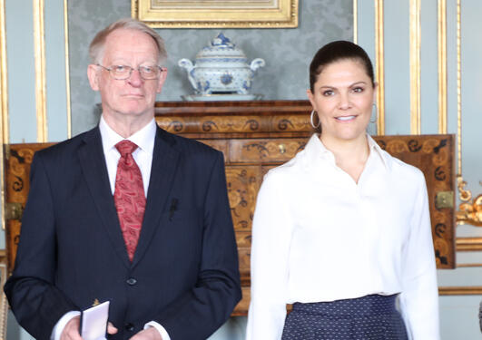 Arild Holt-Jensen og HKH Kronprinsesse Victoria