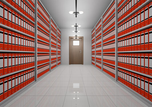 Bilde av et arkivrom