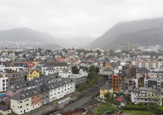 bilde av bydelen Årstad, Bergen