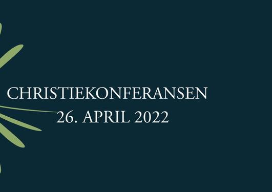 Mørkt banner med logoen til Christiekonferansen