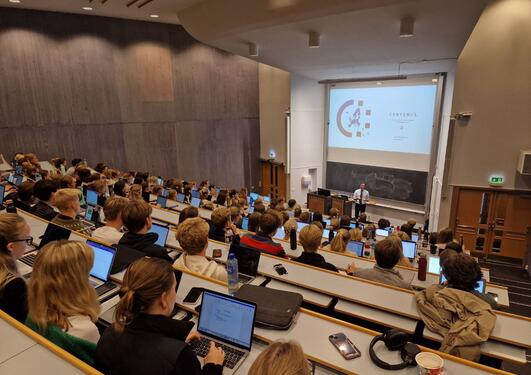 Bilde fra gjesteforelesningen