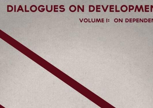 Book cover Dialogues on development