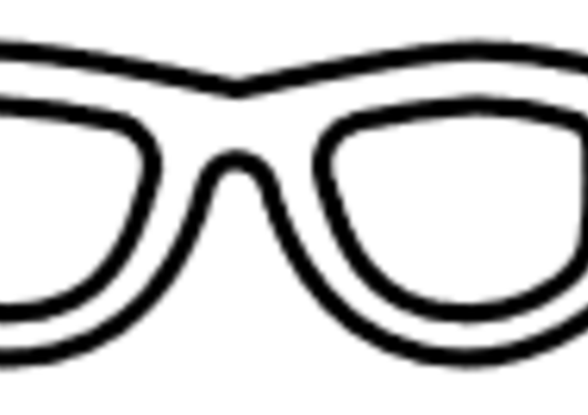 Tegning av briller og øyne.