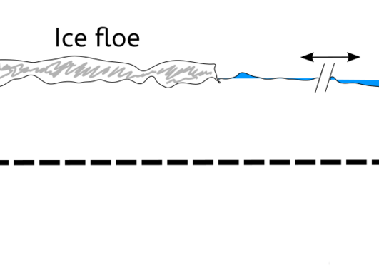 Buous under ice illustration