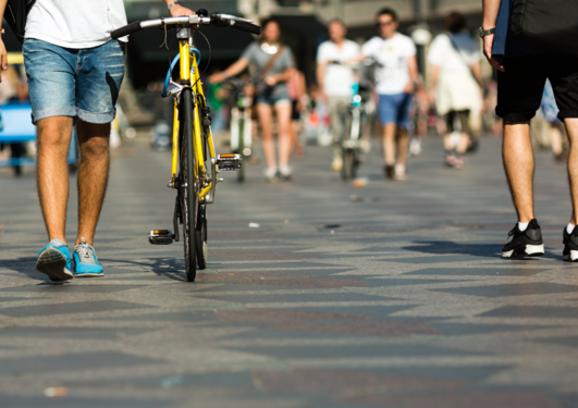 Cycling/walking in the city