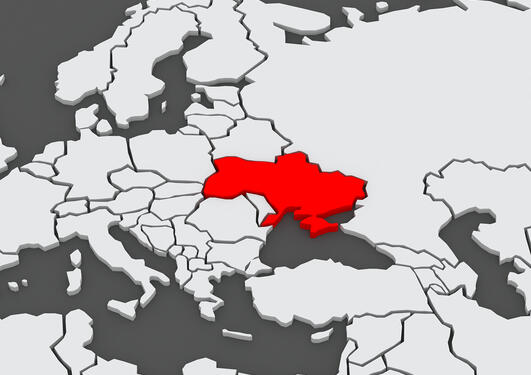 Kart som viser ukraina