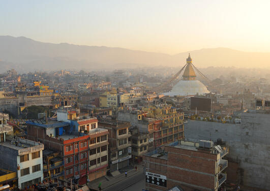 Cityscape of Kathmandu, Nepal