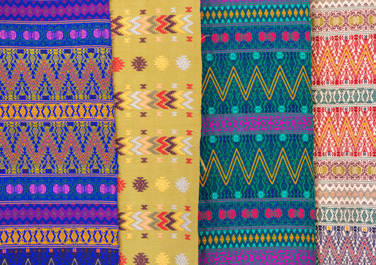 A guatemalan handmade textile for background
