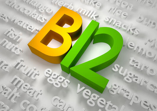 B 12 vitamin illustration