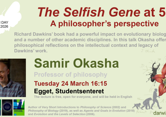 Promoteringsplakat for Darwin Day 2026