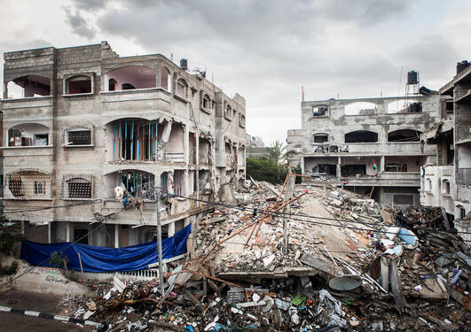 Bombing in Jabalaia refugee camp 2012