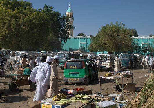 Marked i Dongola, Sudan