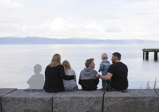 Familien ved havet