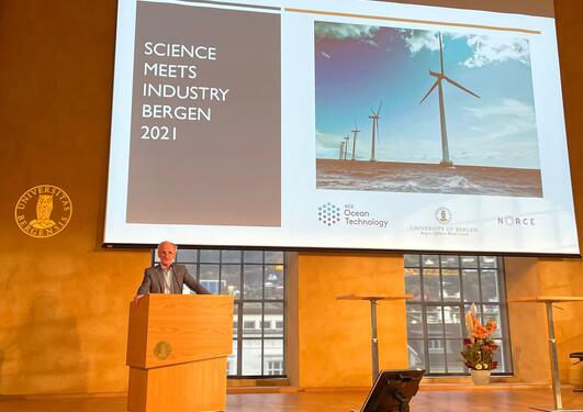 Finn Gunnar Nielsen opening Science Meets Industry