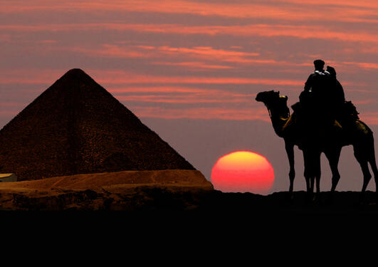 Egyptiske pyramidar.