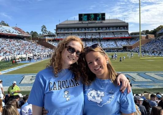Studenter på fotballkamp