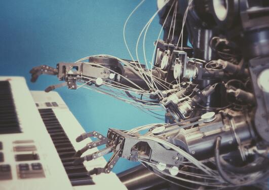 Robot spiller piano