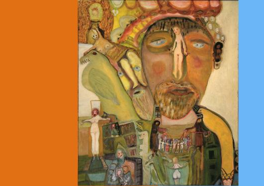 Selvportrett av Georg Johannesen.