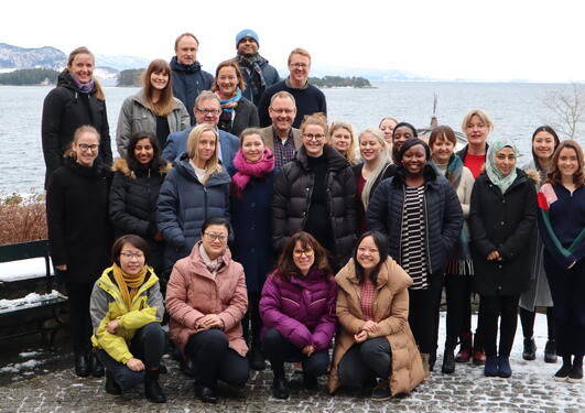 Picture of the research group for Infection and Immunity from Picture from IBA UiB, Solstrand Jan 2019