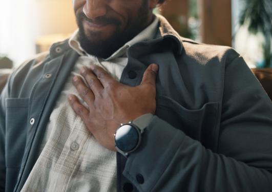 Mann med hjerteproblemer