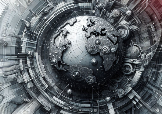 Hybrid warfare illustration