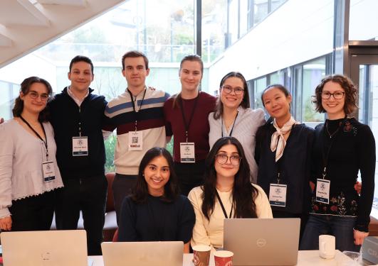 Gruppebilde av styret i Frampek som er en konferanse for forskerlinjestudenter