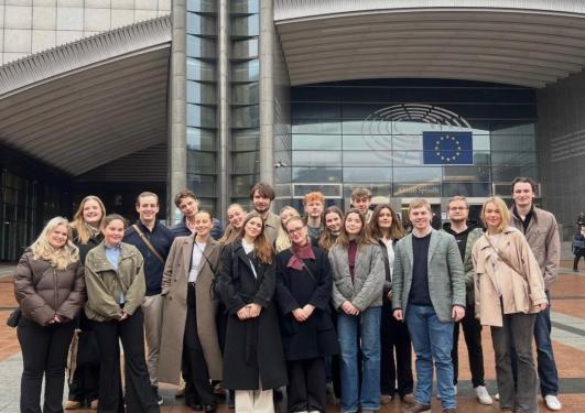 Studenter ved Europaparlamentet