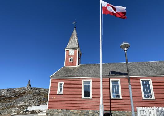 Nuuk, Hans Egede, Dansk Flag, Kirke