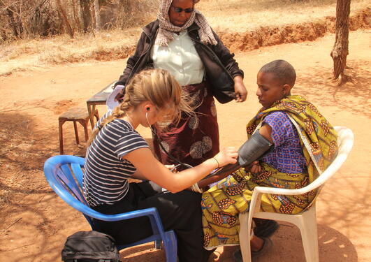 Global Health students in Haydom