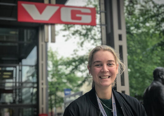 Media Futures Johanna Magdalena Husebye utanfor VG