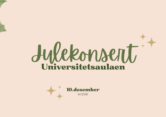 Julekonsert i Universitetsaulaen 10.desember 2025