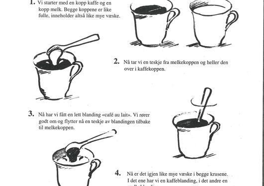 oppgave om kaffe og melk