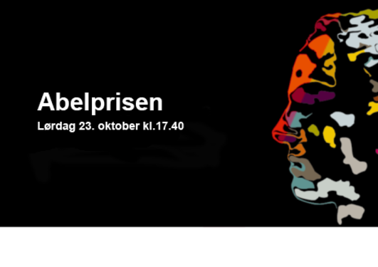 Program om Abelprisen, lørdag 23. oktober kl 17.40 på NRK2