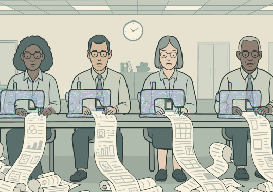 Illustrasjon fra https://betterimagesofai.org/