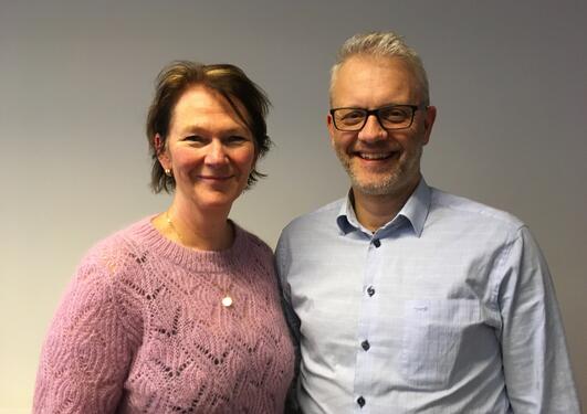 Scientific Director Lise Øvreås from Ocean Sustainability Bergen and Marine Director Nils Gunnar Kvamstø at the University of Bergen, photographed in January 2020.