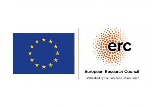 ERC logo og EU-flagg
