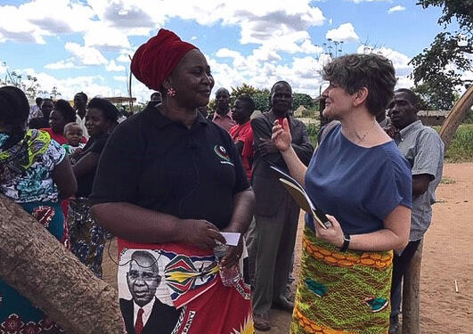 Money Talks Professor Ragnhild Muriaas in Malawi during political campaign