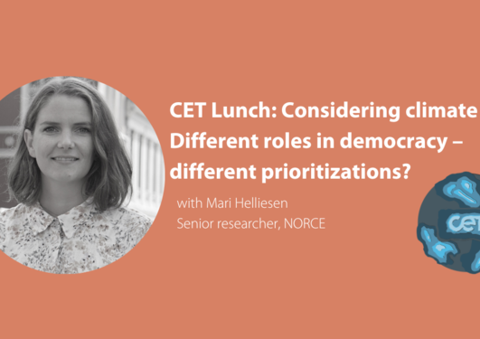 image of Mari helliesen with CET lunch seminar written next to name