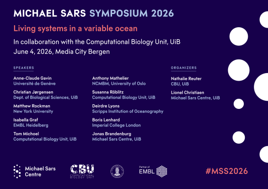 Promotional poster for the Michael Sars Symposium 2026